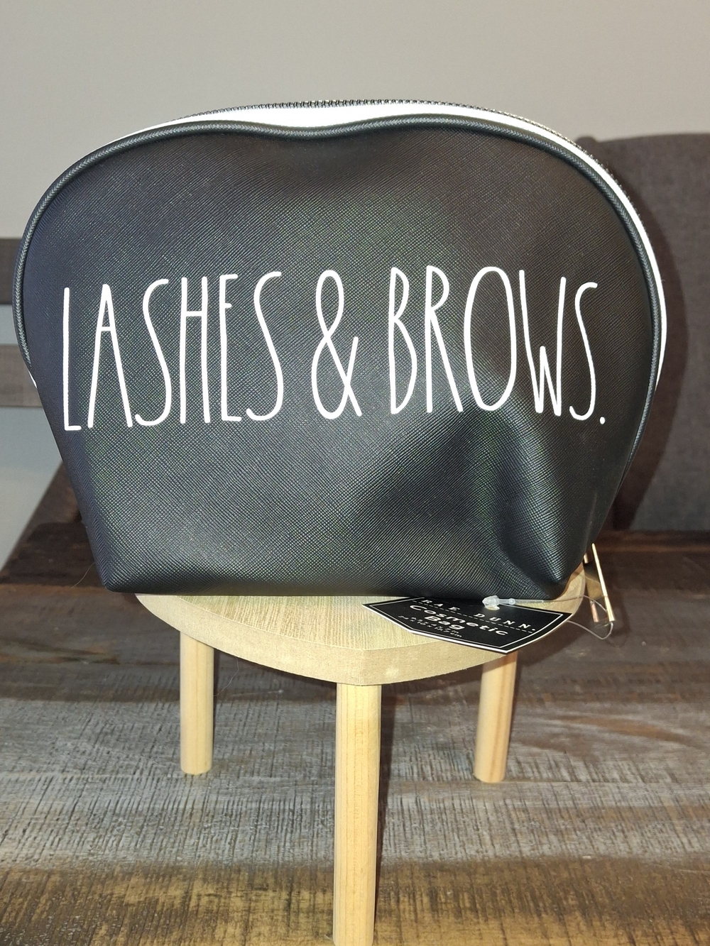 Rae Dunn Black & White Cosmetic Bag